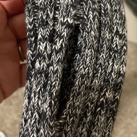 Ivivva Black & White Asymmetrical Knit Sweater - Picture 5 of 7